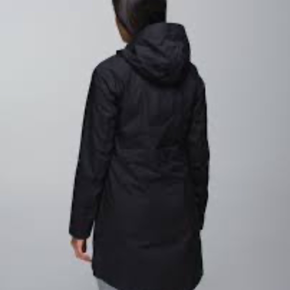 Lululemon Right As Rain Jacket – Black, Size 6 - Picture 2 of 7